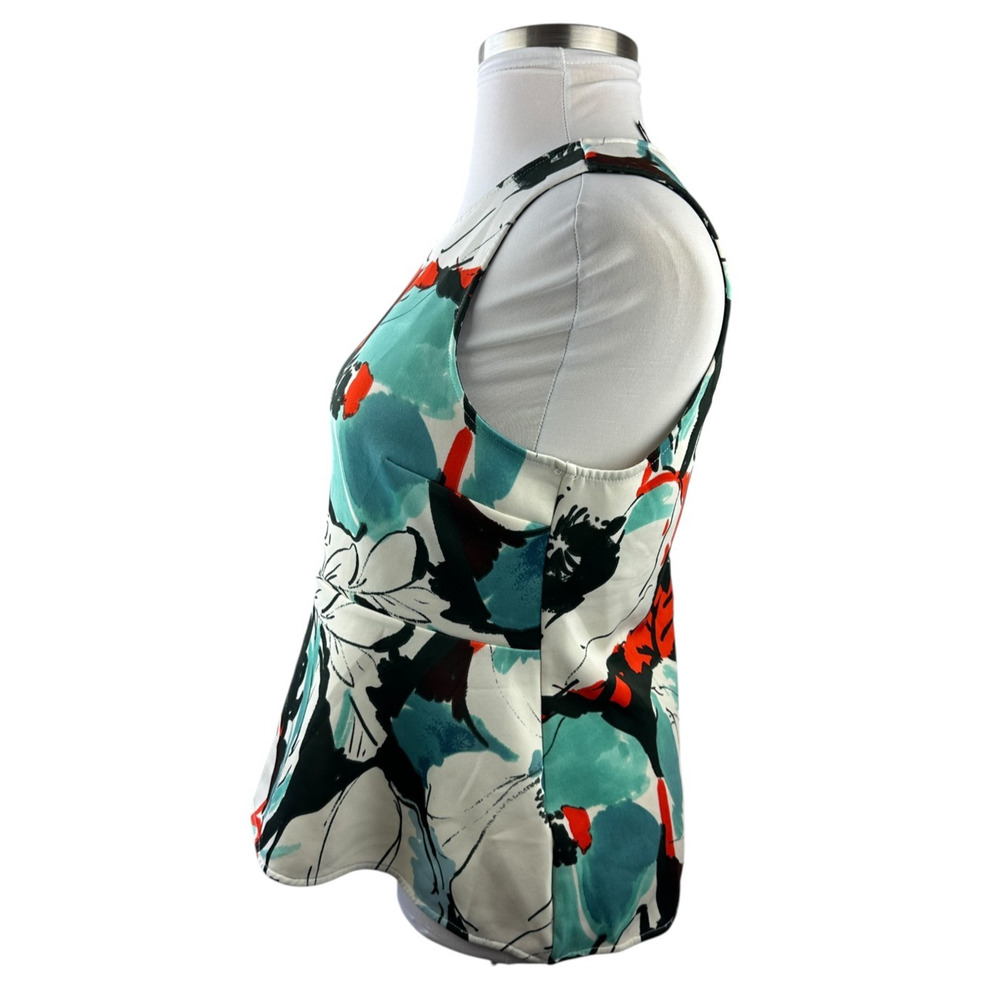 AKEMI + KIN x Anthropologie Pani Peplum Top Floral Sleeveless Scuba Women's XL - Picture 4 of 11